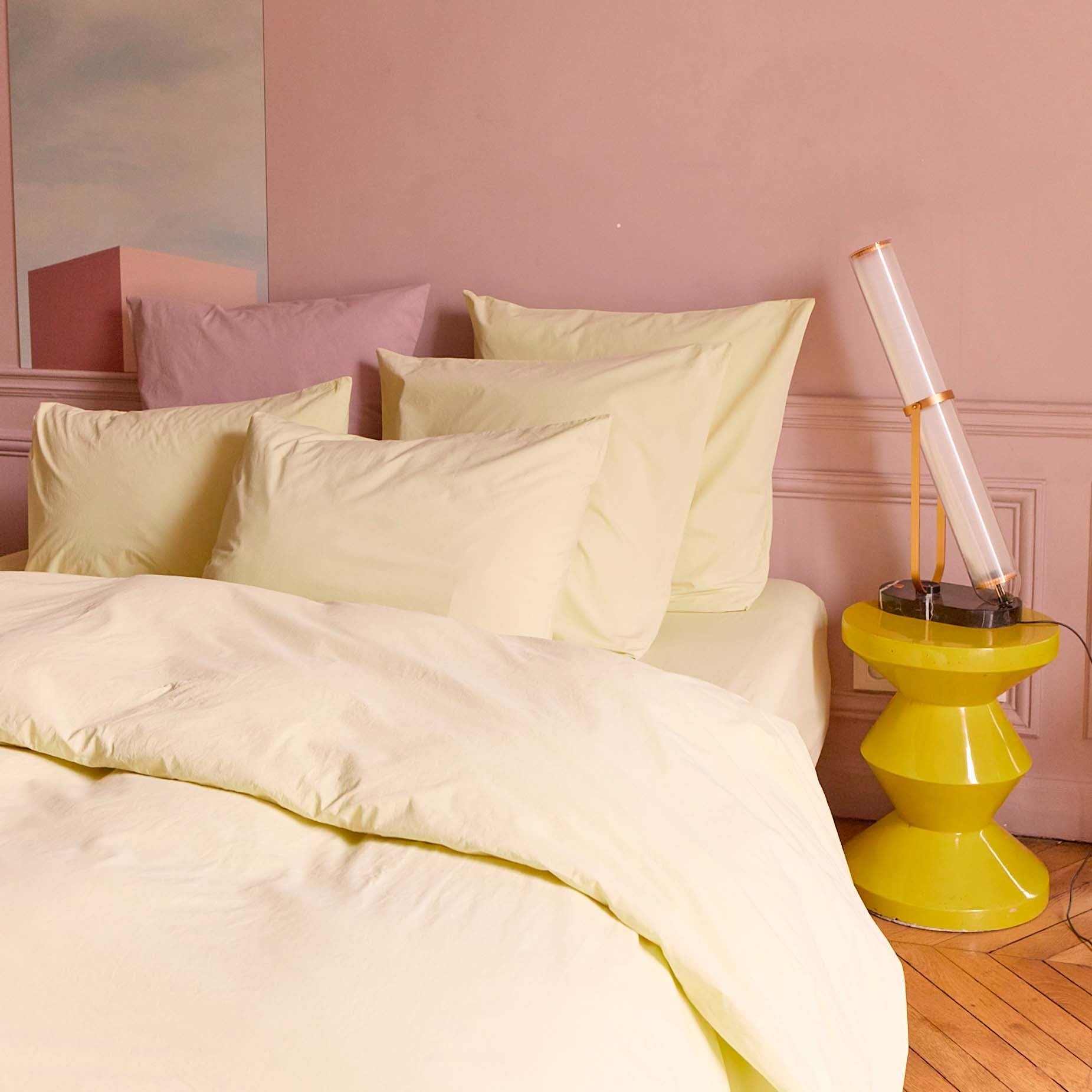 copripiumino celeste vaniglia, colore vaniglia, taglia 240 x 220. soluzione elegante per proteggere e valorizzare il piumino