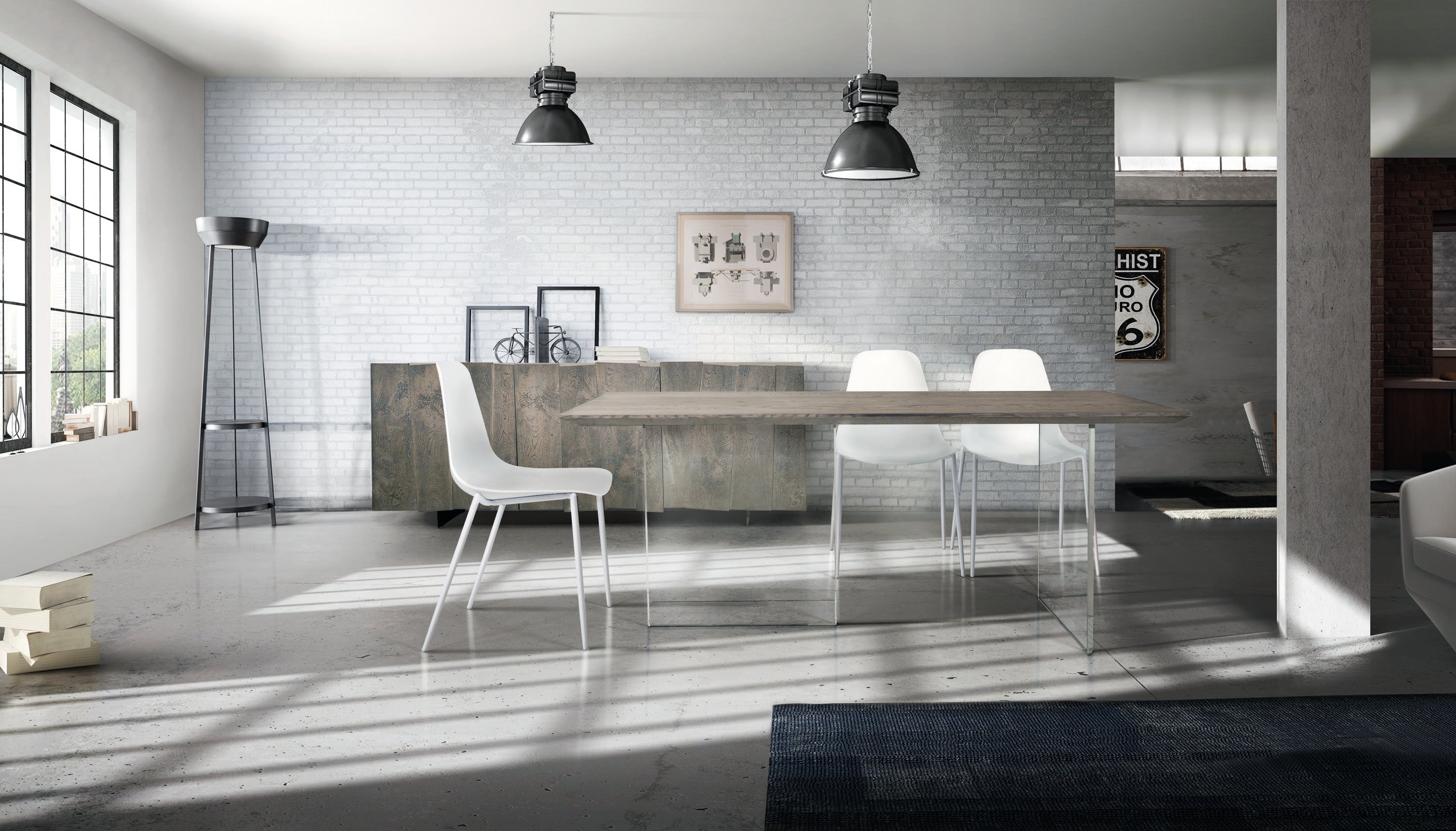 credenza ischia rovere nodato 198×50 cm h 81 cm (beton), dettaglio delle ante in legno e finitura naturale