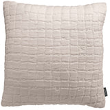 cuscino swami lino, colore lino, taglia 45 x 45. dettaglio tecnico della chiusura del cuscino