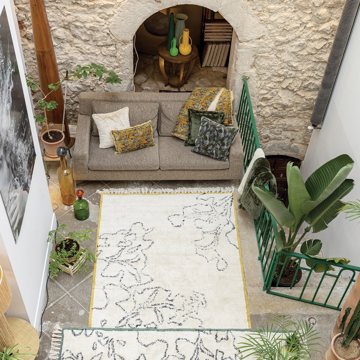 cuscino tender felce, colore felce, taglia 50 x 50. design versatile che si adatta a stili moderni e classici