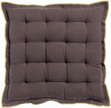 cuscino per sedia riciclato grace caffè, colore caffè, taglia 40 x 40 x 3. cuscino per sedia imbottito per un comfort duraturo