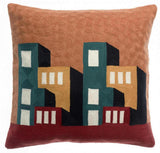 cuscino ricamato suri multico, colore multico, taglia 45 x 45. cuscino da interno elegante, perfetto per arredare soggiorno o camera da letto