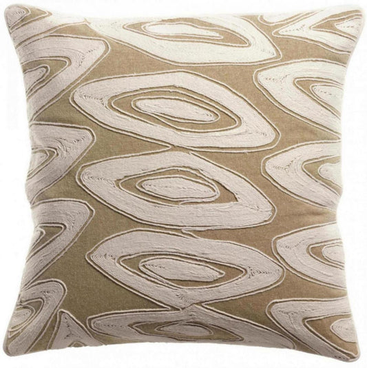 cuscino ricamato leya neve, colore neve, taglia 45 x 45. cuscino da interno elegante, perfetto per arredare soggiorno o camera da letto