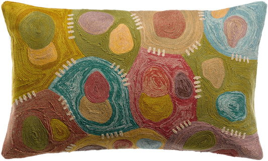 cuscino ricamato nestor minerale, colore minerale, taglia 30 x 50. cuscino da interno elegante, perfetto per arredare soggiorno o camera da letto