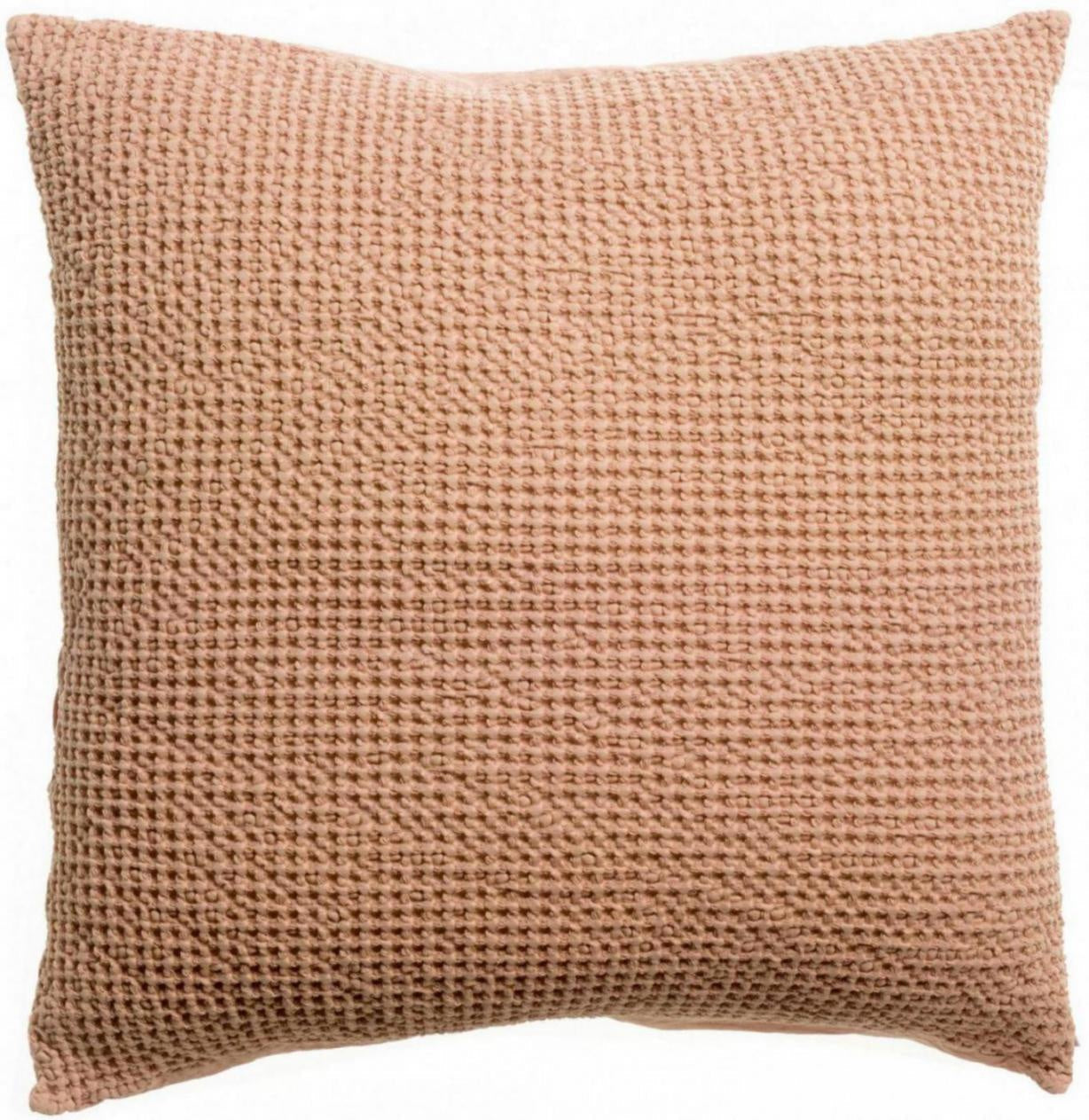 cuscino riciclato maia dragée, colore dragée, taglia 45 x 45. cuscino da interno elegante, perfetto per arredare soggiorno o camera da letto