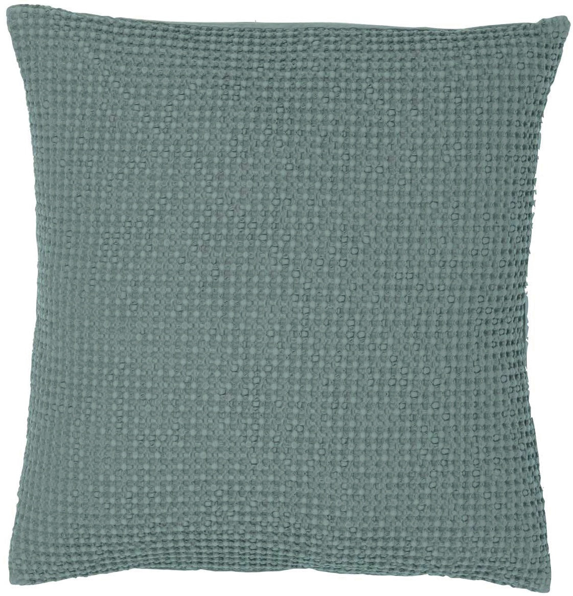 cuscino riciclato maia verde grigio, colore verde grigio, taglia 45 x 45. cuscino da interno elegante, perfetto per arredare soggiorno o camera da letto