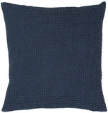 cuscino riciclato maia navy, colore navy, taglia 45 x 45. cuscino da interno elegante, perfetto per arredare soggiorno o camera da letto