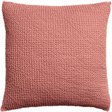 cuscino riciclato maia terracotta, colore terracotta, taglia 45 x 45. cuscino da interno elegante, perfetto per arredare soggiorno o camera da letto