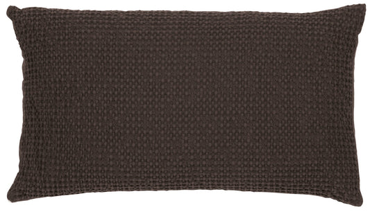 cuscino riciclato maia carbone, colore carbone, taglia 30 x 50. cuscino da interno elegante, perfetto per arredare soggiorno o camera da letto