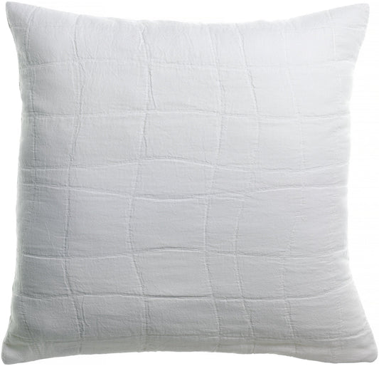 cuscino riciclato titou bianco, colore bianco, taglia 45 x 45. cuscino da interno elegante, perfetto per arredare soggiorno o camera da letto