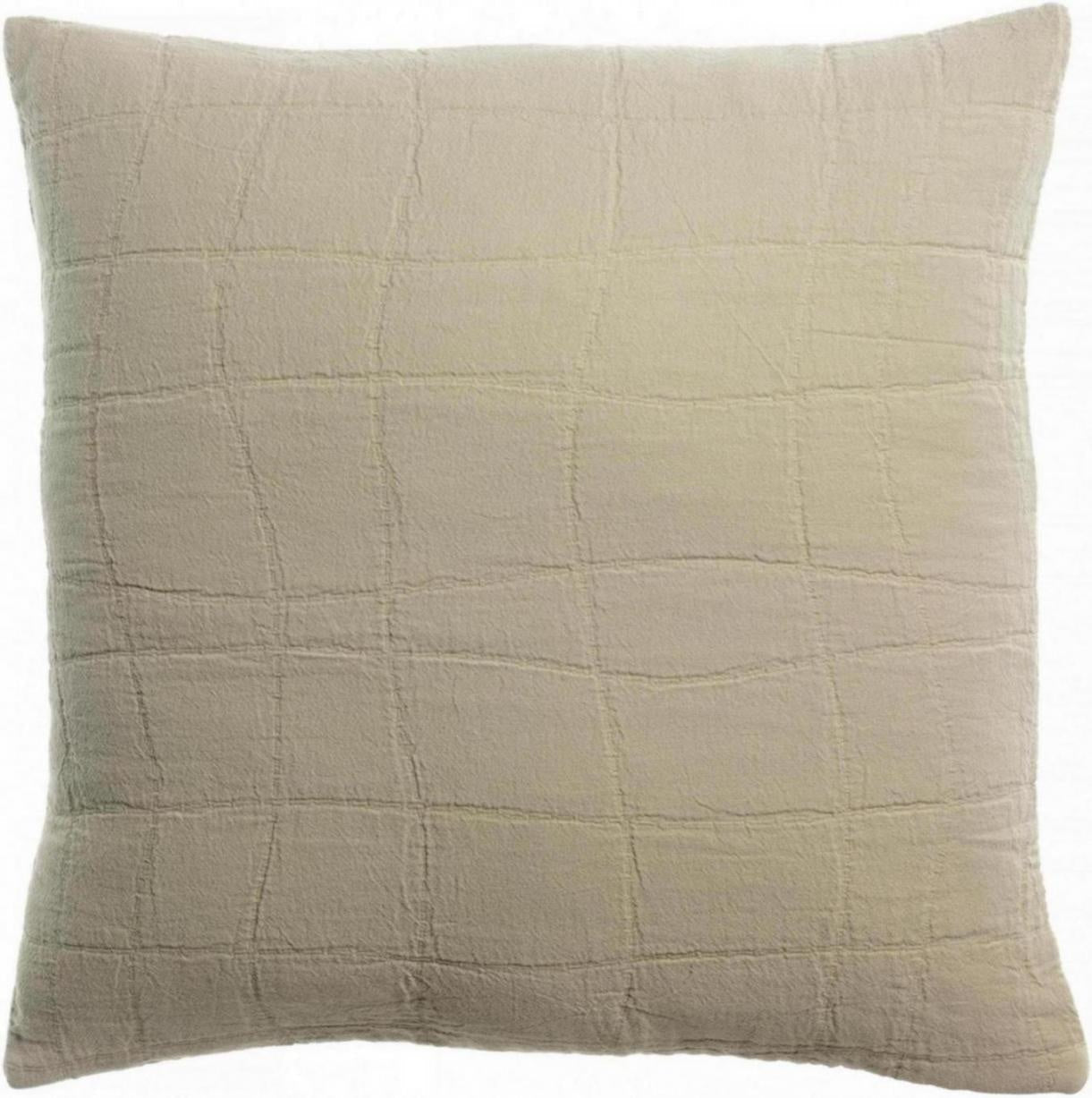 cuscino riciclato titou lino, colore lino, taglia 45 x 45. cuscino da interno elegante, perfetto per arredare soggiorno o camera da letto