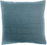 cuscino riciclato titou acciaio, colore acciaio, taglia 45 x 45. dettaglio tecnico della chiusura del cuscino