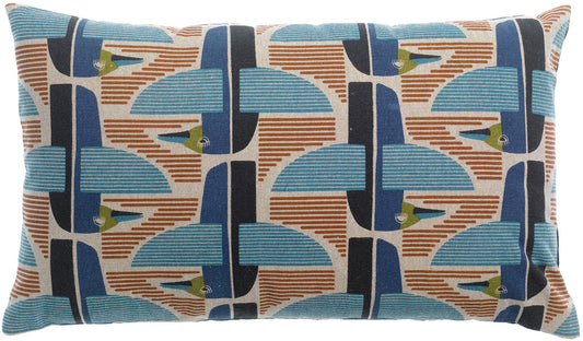 cuscino stampato farel multico, colore multico, taglia 30 x 50. cuscino da interno elegante, perfetto per arredare soggiorno o camera da letto