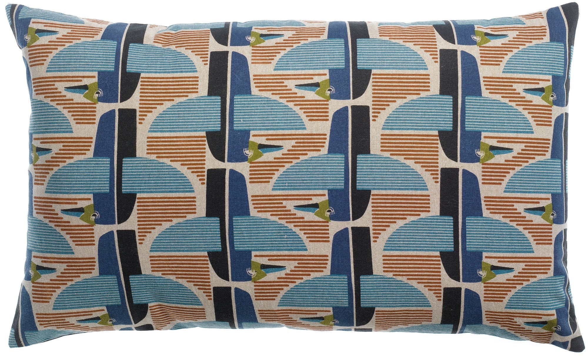 cuscino stampato farel multico, colore multico, taglia 40 x 65. cuscino da interno elegante, perfetto per arredare soggiorno o camera da letto