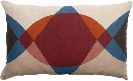 cuscino stampato zeff malory dragée, colore dragée, taglia 40 x 65. cuscino da interno elegante, perfetto per arredare soggiorno o camera da letto