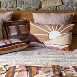 cuscino stampato taho rame, colore rame, taglia 45 x 45. imbottitura soffice per un comfort quotidiano