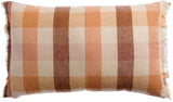 plaid jacquard jane terracotta, colore terracotta, taglia 40 x 65. cuscino da interno elegante, perfetto per arredare soggiorno o camera da letto