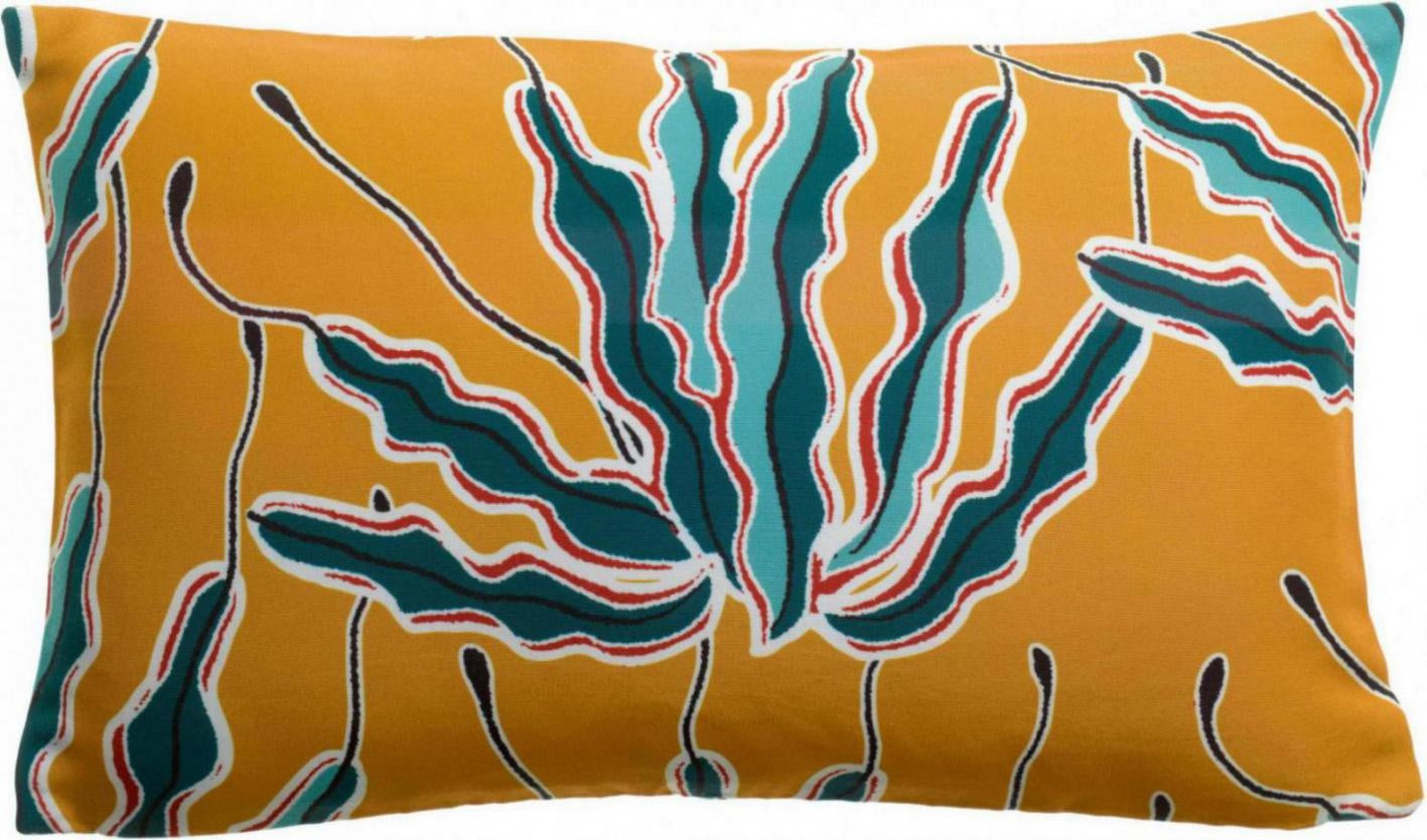 cuscino stampato outdoor alga bronzo, colore bronzo, taglia 30 x 50. perfetto per arredare soggiorno, camera o divano vista frontale