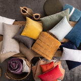 cuscino tinta unita elise mais, colore mais, taglia 45 x 45. rivestimento resistente e piacevole al tatto