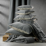 cuscino tinta unita elise cobalto, colore cobalto, taglia 40 x 65. ideale come complemento d’arredo su divani, poltrone o letti