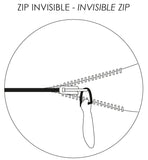 cuscino tinta unita zeff tonnerre, colore tonnerre, taglia 30 x 50. dettaglio tecnico della chiusura del cuscino
