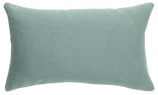 cuscino tinta unita zeff verde grigio, colore verde grigio, taglia 40 x 65. cuscino da interno elegante, perfetto per arredare soggiorno o camera da letto