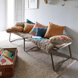 cuscino tinta unita elise ocra, colore ocra, taglia 45 x 45. ideale come complemento d’arredo su divani, poltrone o letti