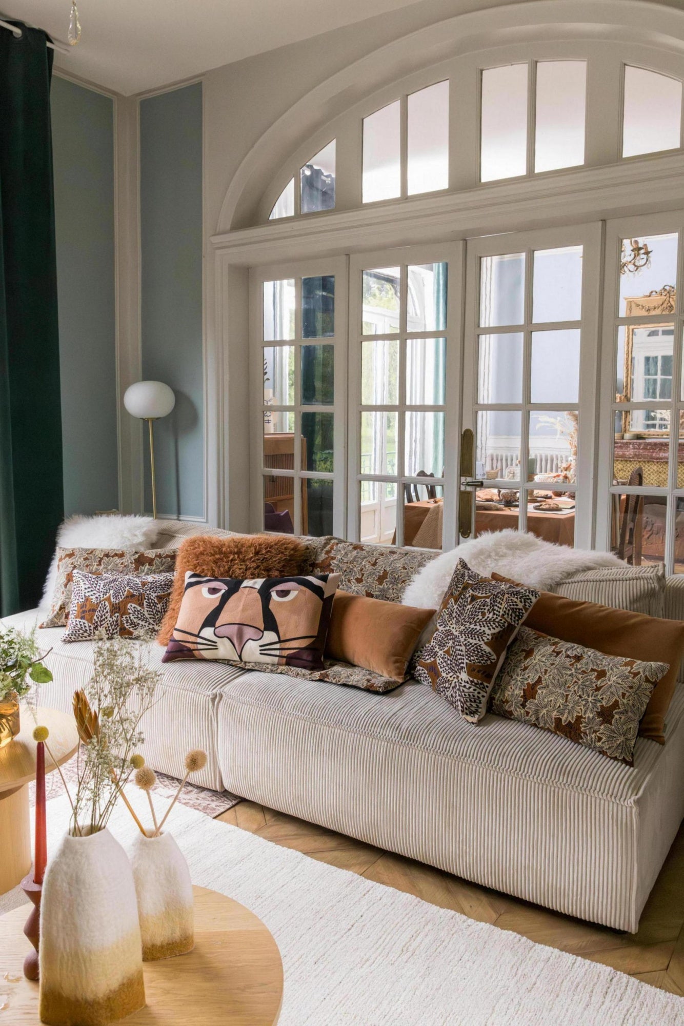 cuscino tinta unita elise ruggine, colore ruggine, taglia 40 x 65. design versatile che si adatta a stili moderni e classici