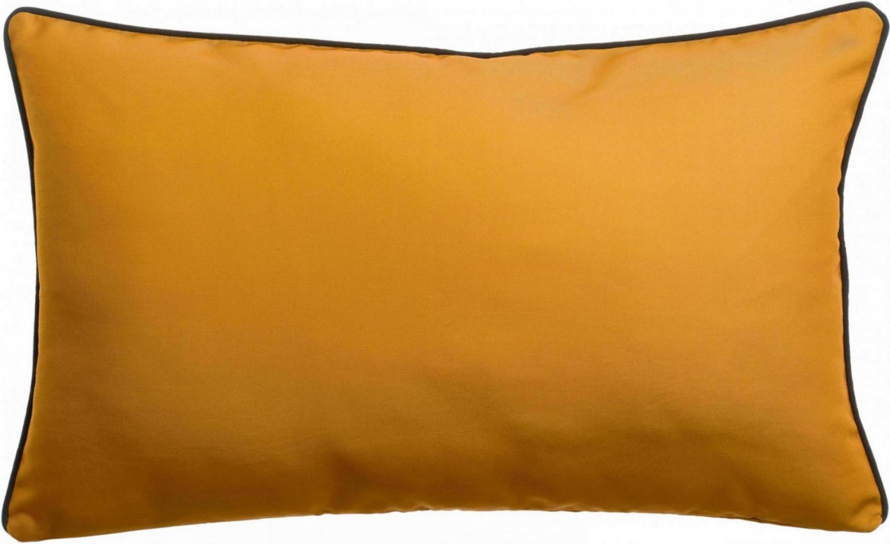 cuscino tinta unita outdoor alga bronzo, colore bronzo, taglia 40 x 65. perfetto per arredare soggiorno, camera o divano vista frontale