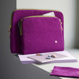 custodia per computer iona pioggia viola, colore pioggia viola, taglia 13-14"". custodia elegante e resistente per computer portatile