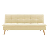 divano letto lunaria 3 posti colore crema 22aq11-1, dettaglio della struttura e finitura del divano