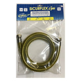 tubo gas e gpl x10134 da 2 mt acciaio inox ff ½, elettrodomestico a vista frontale, pronto all’uso