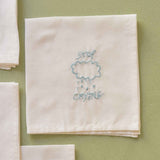 fazzoletto hankie crying blu, colore blu, taglia 25 x 25. dettaglio del prodotto da bagno