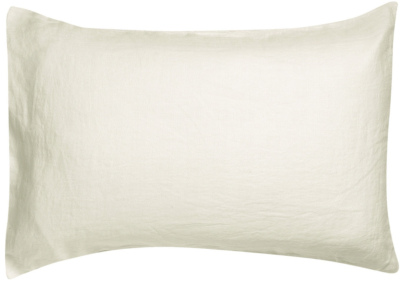 federa zeff gesso, colore gesso, taglia 50 x 75. federa per cuscino in tessuto naturale mostrata su fondo neutro