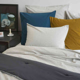 federa celeste noci, colore noci, taglia 65 x 65. chiusura pratica e discreta per un effetto pulito e ordinato