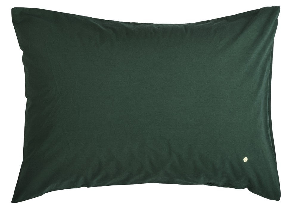 federa celeste nori, colore nori, taglia 50 x 70. federa per cuscino in tessuto naturale mostrata su fondo neutro