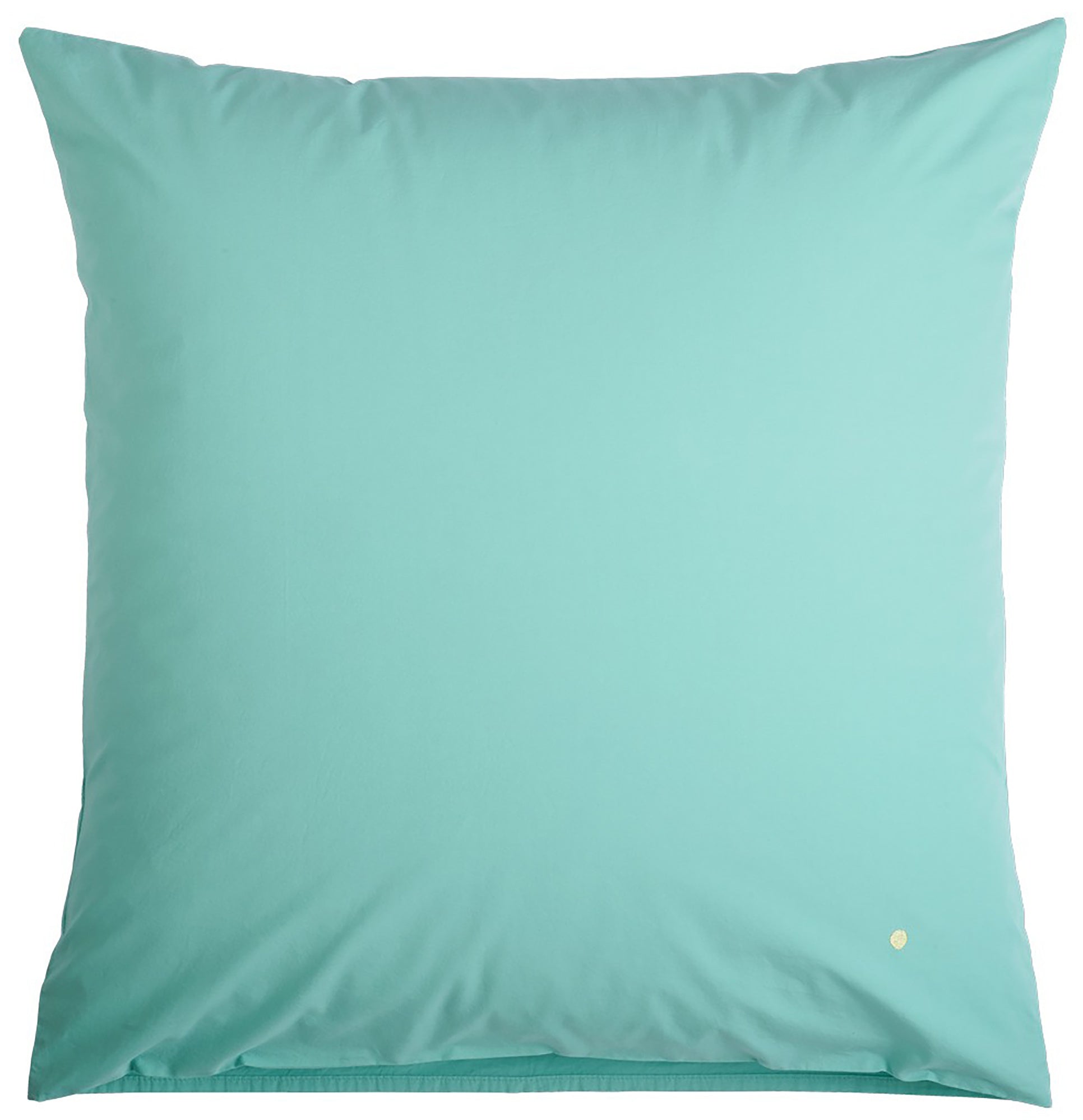 federa celeste diabolo, colore diabolo, taglia 65 x 65. federa per cuscino in tessuto naturale mostrata su fondo neutro