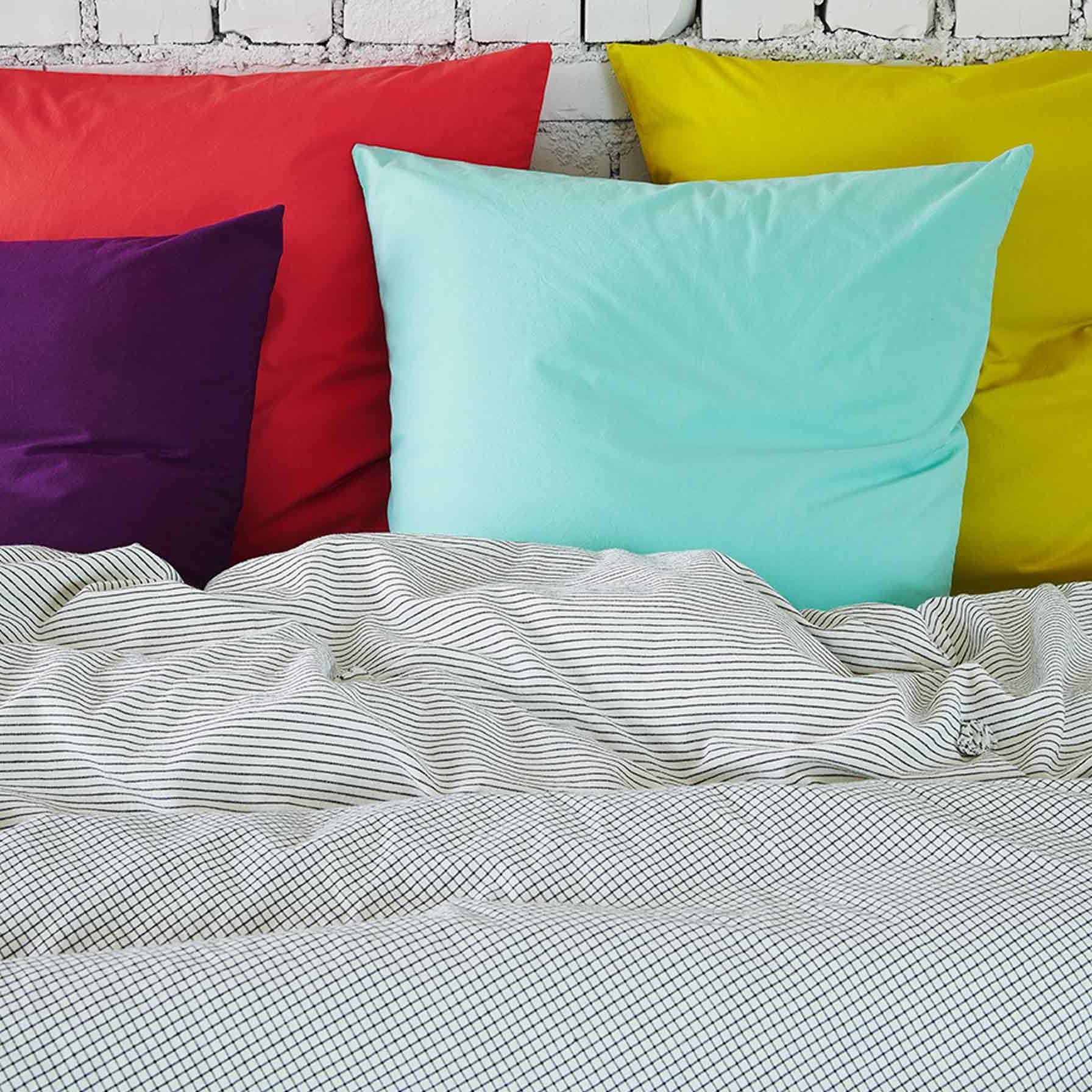 federa celeste diabolo, colore diabolo, taglia 65 x 65. ispirazione per l’arredamento