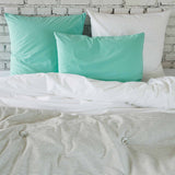 federa celeste diabolo, colore diabolo, taglia 65 x 65. perfetta per rivestire cuscini da letto o decorativi con stile e comfort