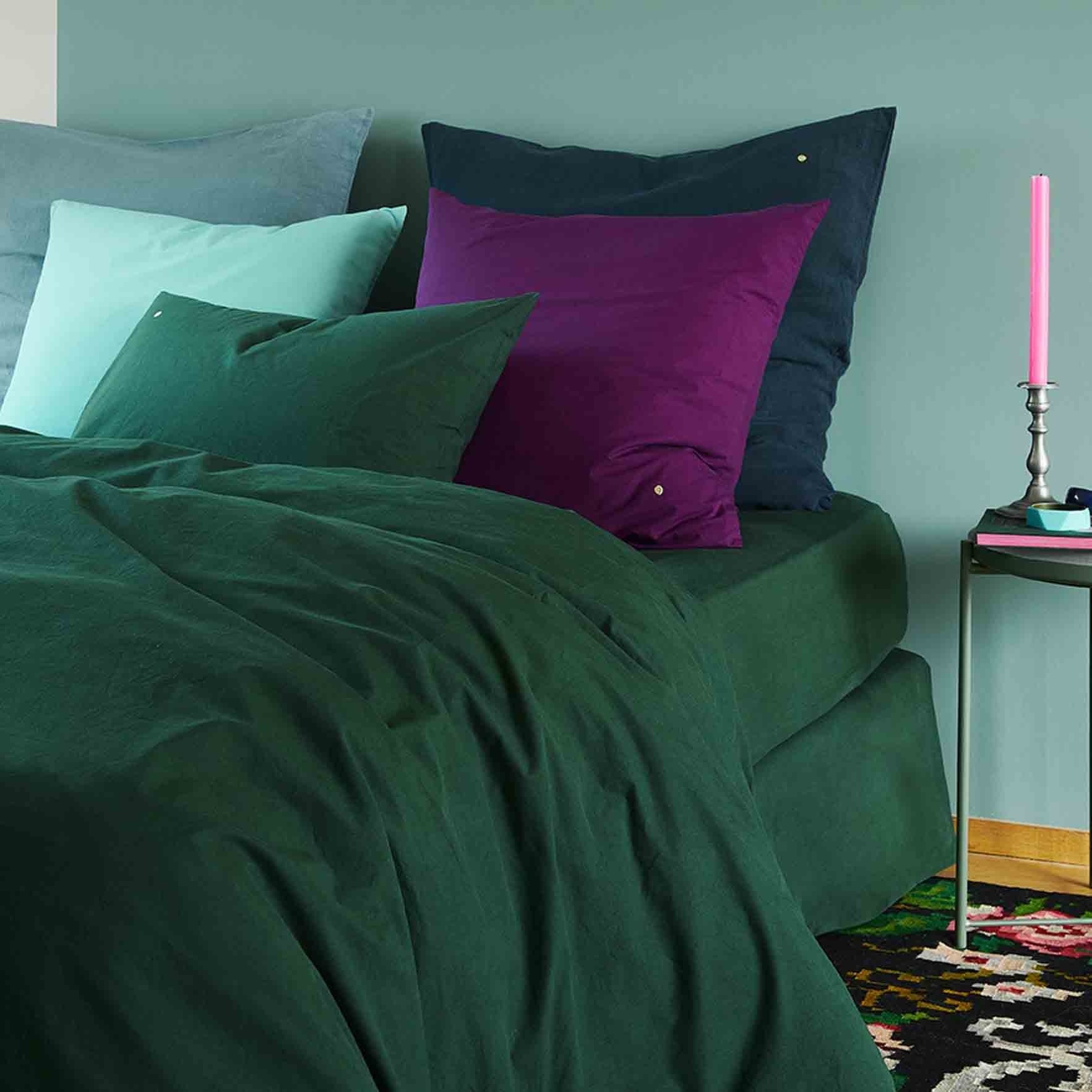 federa celeste pioggia viola, colore pioggia viola, taglia 65 x 65. tessuto resistente ai lavaggi e piacevole al tatto per un uso quotidiano