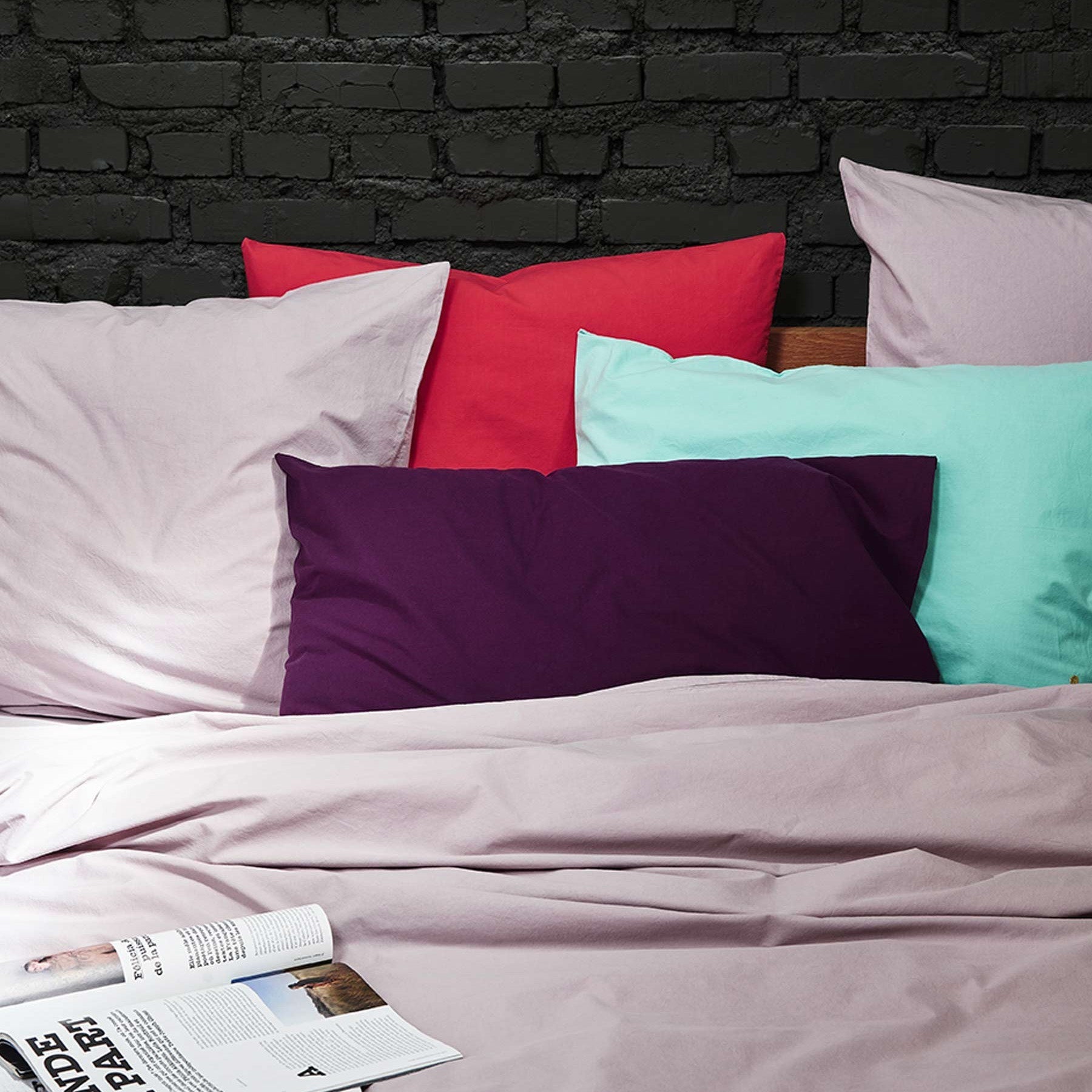 federa celeste diabolo, colore diabolo, taglia 50 x 70. perfetta per rivestire cuscini da letto o decorativi con stile e comfort