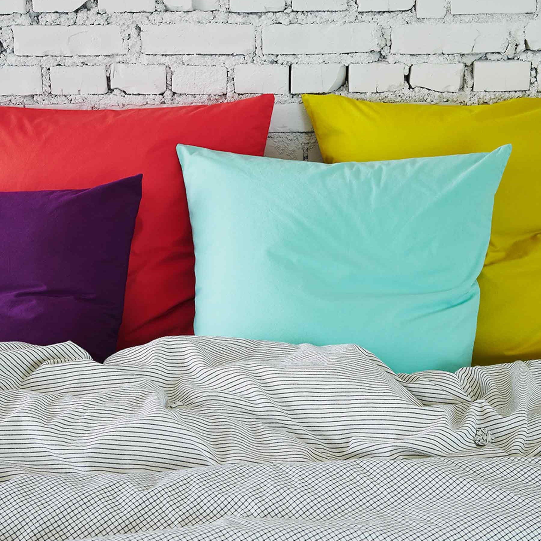 federa celeste assenzio, colore assenzio, taglia 65 x 65. tessuto resistente ai lavaggi e piacevole al tatto per un uso quotidiano