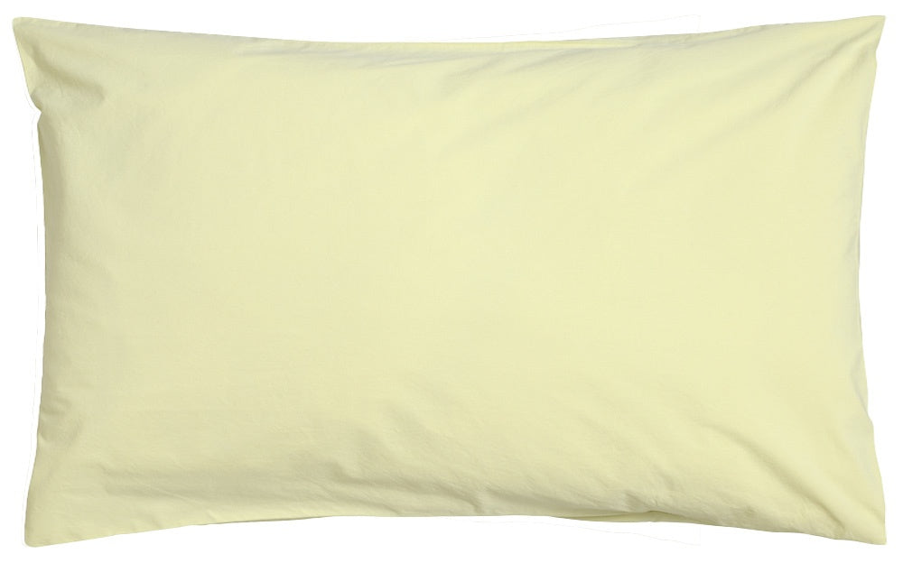 federa celeste vaniglia, colore vaniglia, taglia 80 x 50. federa per cuscino in tessuto naturale mostrata su fondo neutro