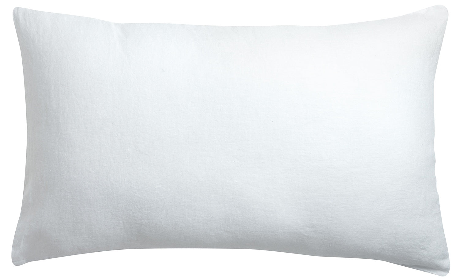 federa kala bianco, colore bianco, taglia 50 x 75. federa per cuscino in tessuto naturale mostrata su fondo neutro