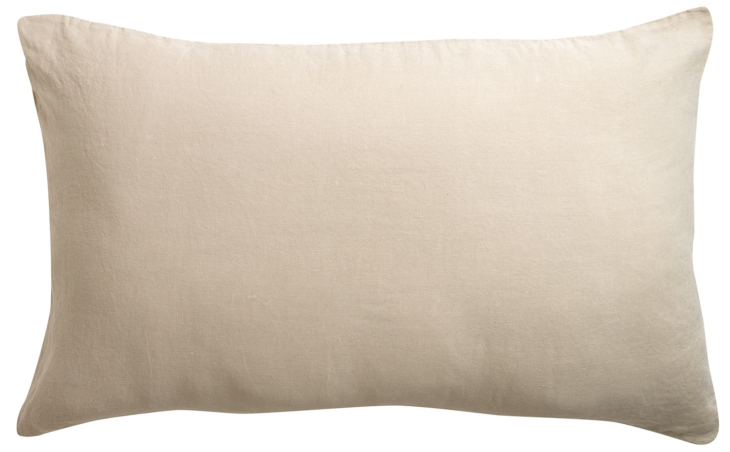 federa kala lino, colore lino, taglia 50 x 75. federa per cuscino in tessuto naturale mostrata su fondo neutro