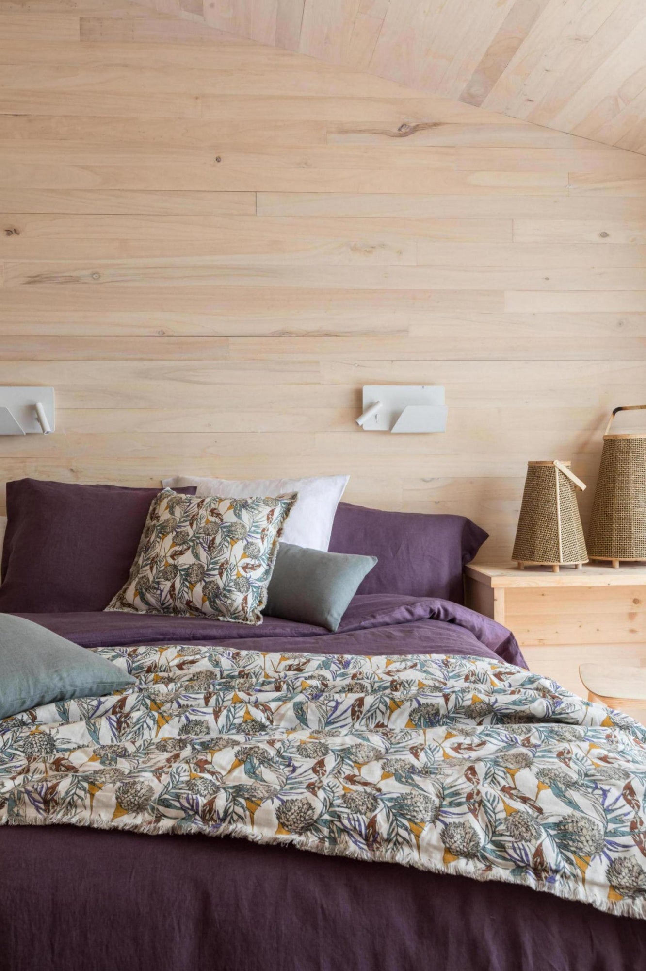 federa zeff uva, colore uva, taglia 65 x 65. perfetta per rivestire cuscini da letto o decorativi con stile e comfort