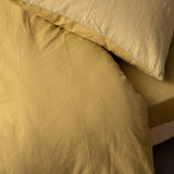 federa linco gold, colore gold, taglia 65 x 65. design sobrio ed elegante, ideale per ogni stile di camera da letto