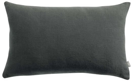 federa zeff tonnerre, colore tonnerre, taglia 50 x 75. dettaglio tecnico della chiusura del cuscino