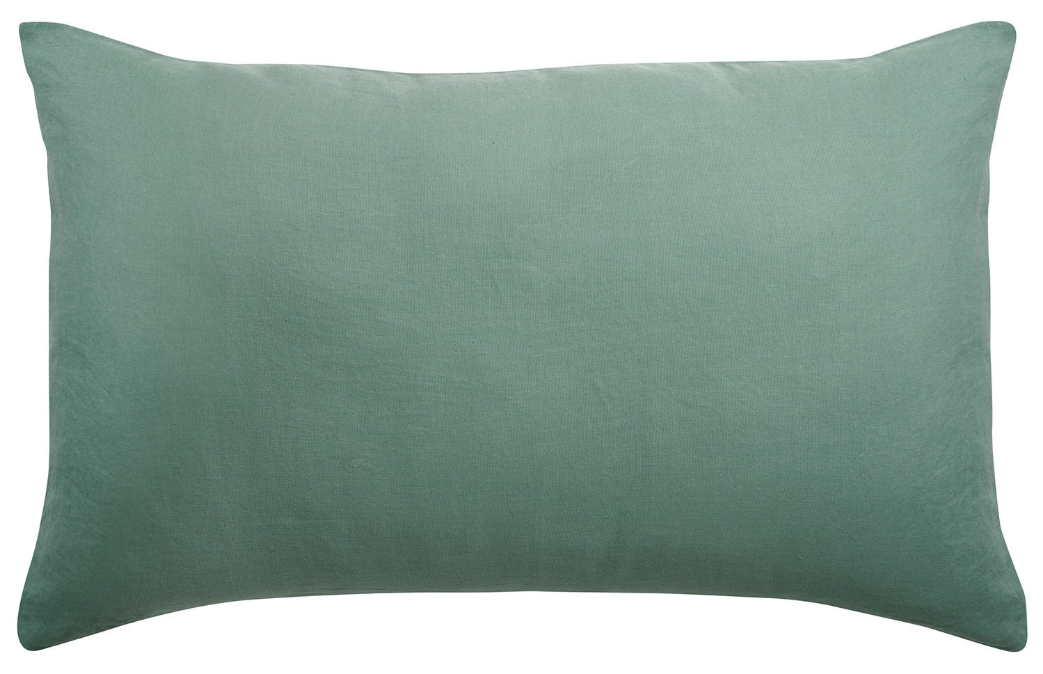 federa kala salvia, colore salvia, taglia 50 x 75. federa per cuscino in tessuto naturale mostrata su fondo neutro