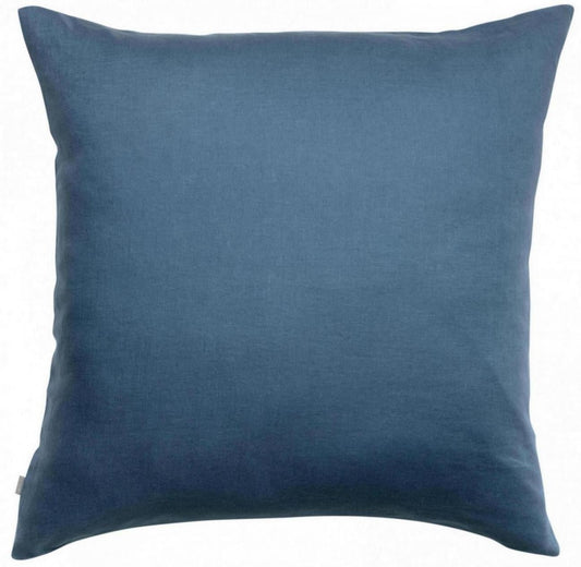 federa zeff tempesta, colore tempesta, taglia 65 x 65. federa per cuscino in tessuto naturale mostrata su fondo neutro